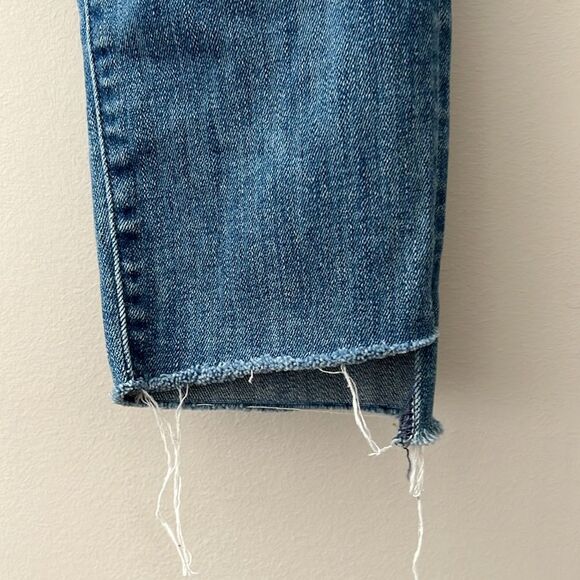 Mother Denim Stunner Zip Ankle Step Fray Jeans Size 24 EUC - Picture 4 of 9